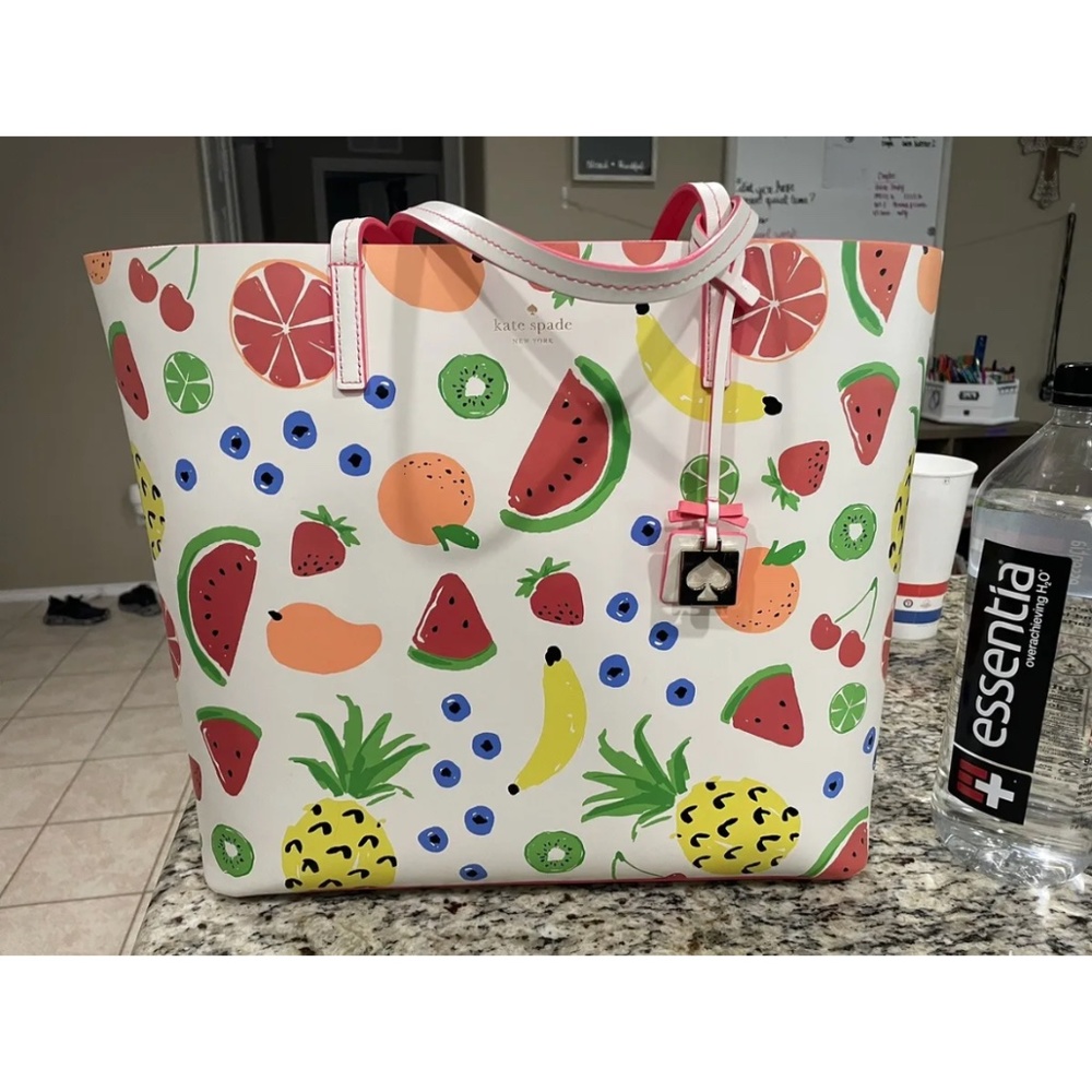 Kate Spade ♠️ Fruit Medley Vinyl tote
